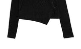 Dinto Muffler Unbalance Cardigan Set
