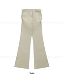 SLEEK SHIRRING BOOTCUT PANTS
