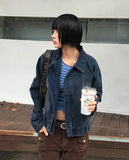 DENIM BELTED POCKET JACKET