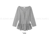 SHIRRING LAYER LONGSLEEVE
