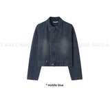 DENIM BELTED POCKET JACKET