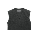 CRACK LEATHER VEST