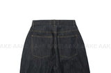RAW TWO-TUCK WIDE DENIM