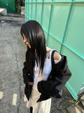 SCARF LONG SLEEVE TOP