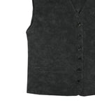 CRACK LEATHER VEST