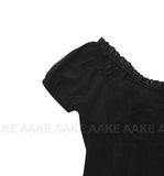 LACE EDGE SLIT BLOUSE