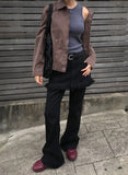 FRINGE LAYER SKIRT PANTS