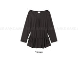 SHIRRING LAYER LONGSLEEVE