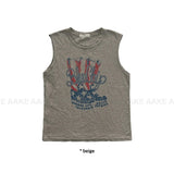 U.S.A CRINKLE SLEEVELESS