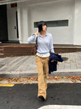 POCKET CORDUROY BOOTCUT PANTS