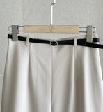 Della Pintuck A-Line Long Skirt (Belt Set)