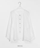 Handka Linen Round Blouse