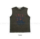 U.S.A CRINKLE SLEEVELESS