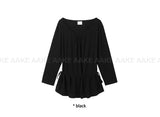 SHIRRING LAYER LONGSLEEVE