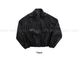 SOFT HIGH-NECK LEATHER JUMPER