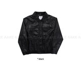 SHEEN LEATHER JUMPER