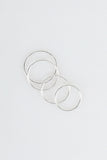 4 sets of layered ring