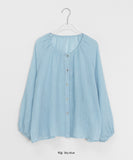 Handka Linen Round Blouse