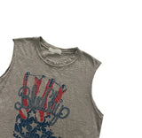 U.S.A CRINKLE SLEEVELESS