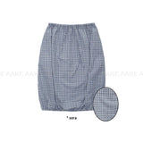 CHECK BALLOON MIDI SKIRT