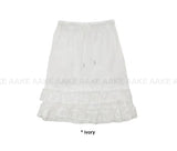 BUBBLY FRILL MIDI SKIRT