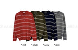 STRIPED COLLAR KNIT