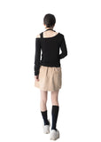 SCARF LONG SLEEVE TOP