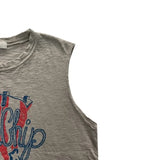 U.S.A CRINKLE SLEEVELESS