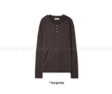 GOLGI HOODED HENLEY KNIT