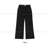 POCKET CORDUROY BOOTCUT PANTS