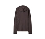 GOLGI HOODED HENLEY KNIT