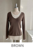 Ally Layered V-Neck Knit