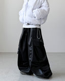 Acro Leather Cargo Pants
