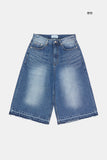 Alan raw edge bermuda denim pants