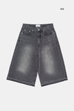Alan raw edge bermuda denim pants