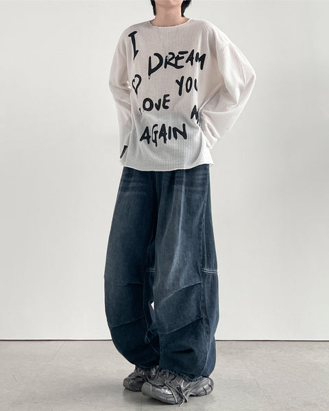 YOURNUS (ユアノス) - クリームクロップルニットTシャツ / Cream