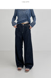 206 Stitch Pin-Tuck Wide Pants