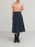 Abex Pleated Long Skirt
