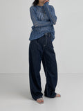 206 Stitch Pin-Tuck Wide Pants