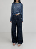 206 Stitch Pin-Tuck Wide Pants