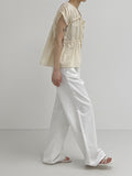 206 Stitch Pin-Tuck Wide Pants