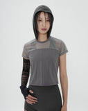 Half Sheer Jersey T