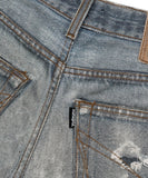 ALLOVER VINTAGE PRINT DENIM PANT