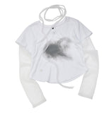 Sheer Vanish Scarf Long Sleeve