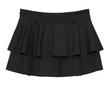 Layered Pleats Skirt