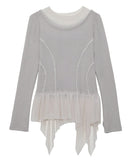 Layered Lace Frill Long Sleeve