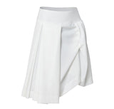 Asymmetrical Draped Midi Skirt