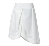 Asymmetrical Draped Midi Skirt