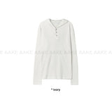 GOLGI HOODED HENLEY KNIT