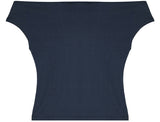 PTN) Off-Shoulder Logo T-shirt